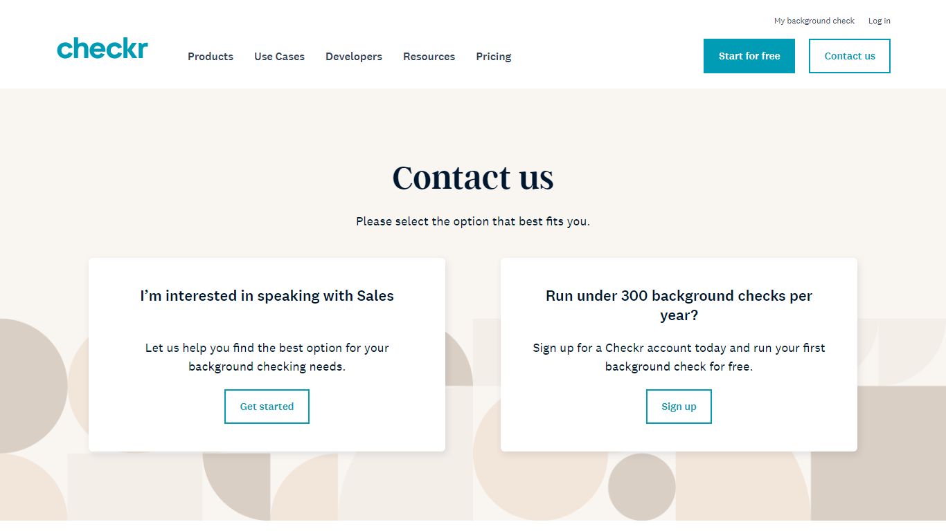 General Contact | Checkr
